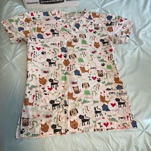 UA brand scrub top-Xsmall